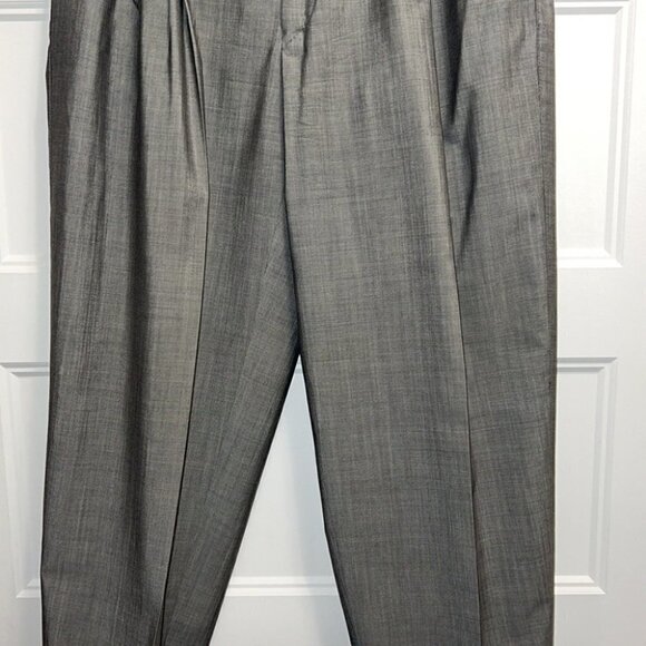 GIANNI Versace Vintage Gray High Waist Pleated Pants Trousers Size XL - Picture 7 of 14